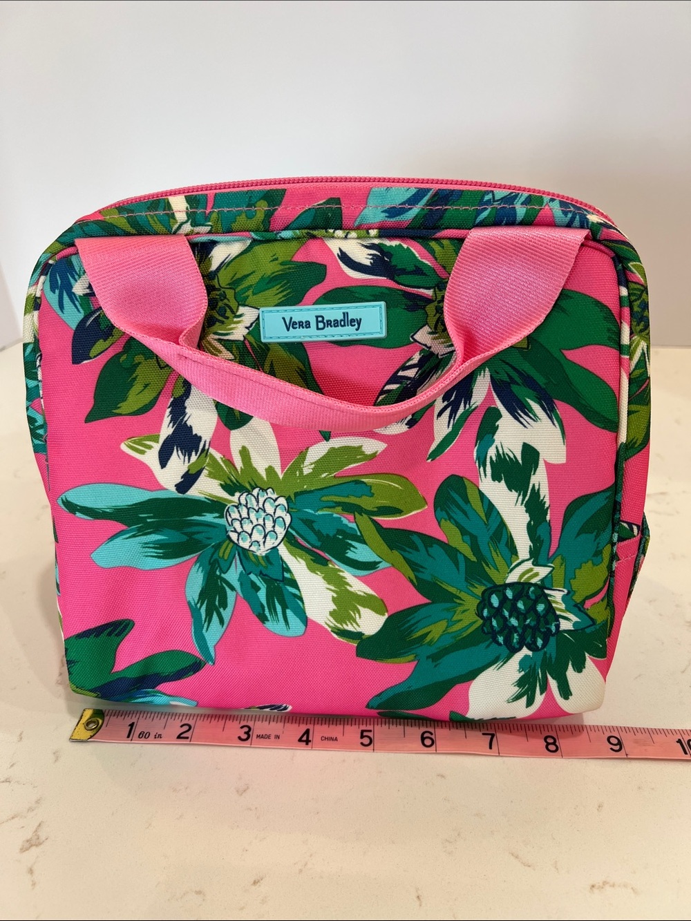 Vera Bradley Tropical Paradise Print Lunch Box Insulated Lunch Tote NWOT - Picture 10 of 12